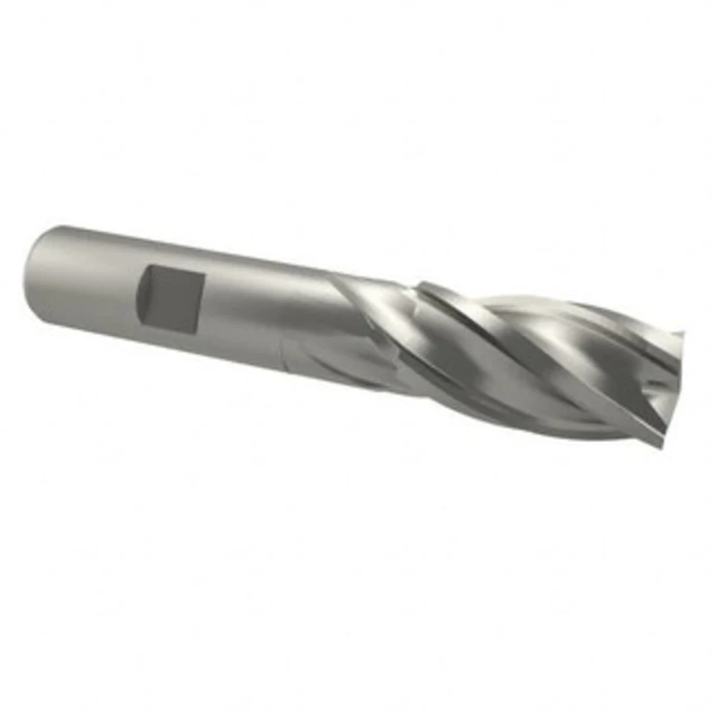 Value Collection 13/16, 1-7/8 LOC, 3/4 Shank Diam, 4-1/8 OAL, 4 Flute, Cobalt Square End Mill Single End, Uncoated, S...